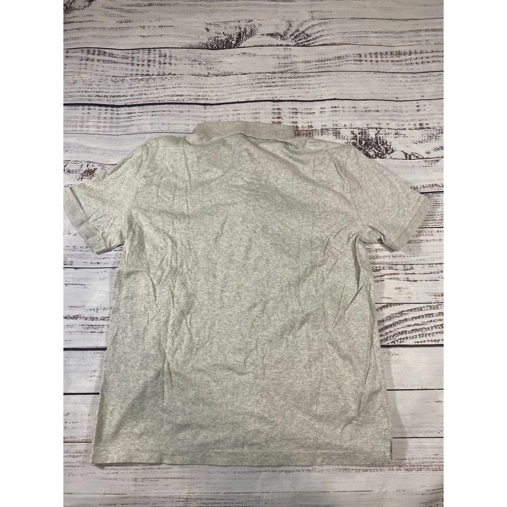 Banana Republic Gray Polo Shirt Men's Medium Collared Short Sleeve Pullover